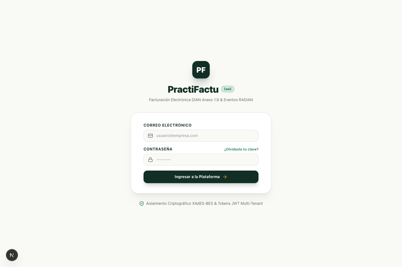 PractiFactu - DIAN Electronic Invoicing SaaS
